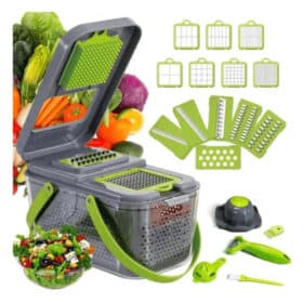 Conjunto Cortador e Ralador de Vegetais Com 22 Peças