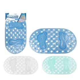 Tapete para Banheiro Oval Antiderrapante - Sortido