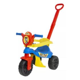Carrinho de Passeio com Pedal Infantil KEMOTOCA Baby Dog Azul Bering