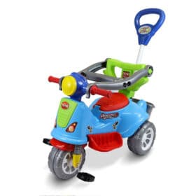 Carrinho de Passeio Infantil Triciclo Avespa Colorido Bering