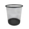 Lixeira Telada de Metal 10/12,5 Litros Preta