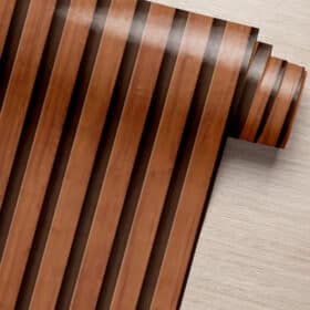 Papel de Parede Adesivo PVC Estampa Tela Amadeirada - 5 Metros