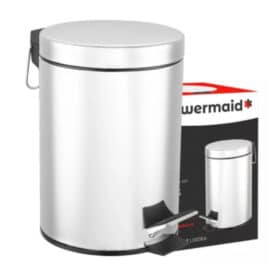 Lixeira Inox Redonda Multiuso - 12 Litros