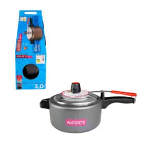 Panela de Pressão 3 Litros Pequenas Porções Cinza