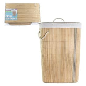 Cesto de Roupas de Bambu Bering
