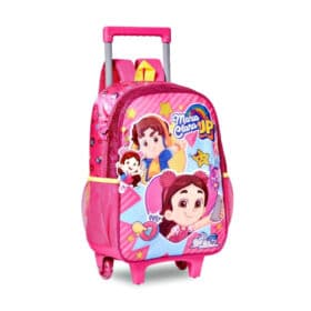 Mochila Infantil Carrinho Rodinha Maria Clara Rosa Bering