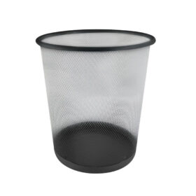 Lixeira Telada De Metal 10 Litros Preta