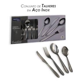 Conjunto Talheres Aço Inox 24 Peças 1 Un Bering