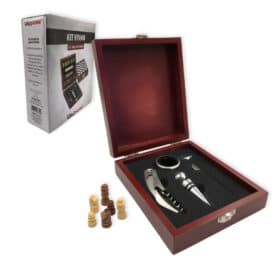 Kit Abridor Vinho Jogo Xadrez Bering